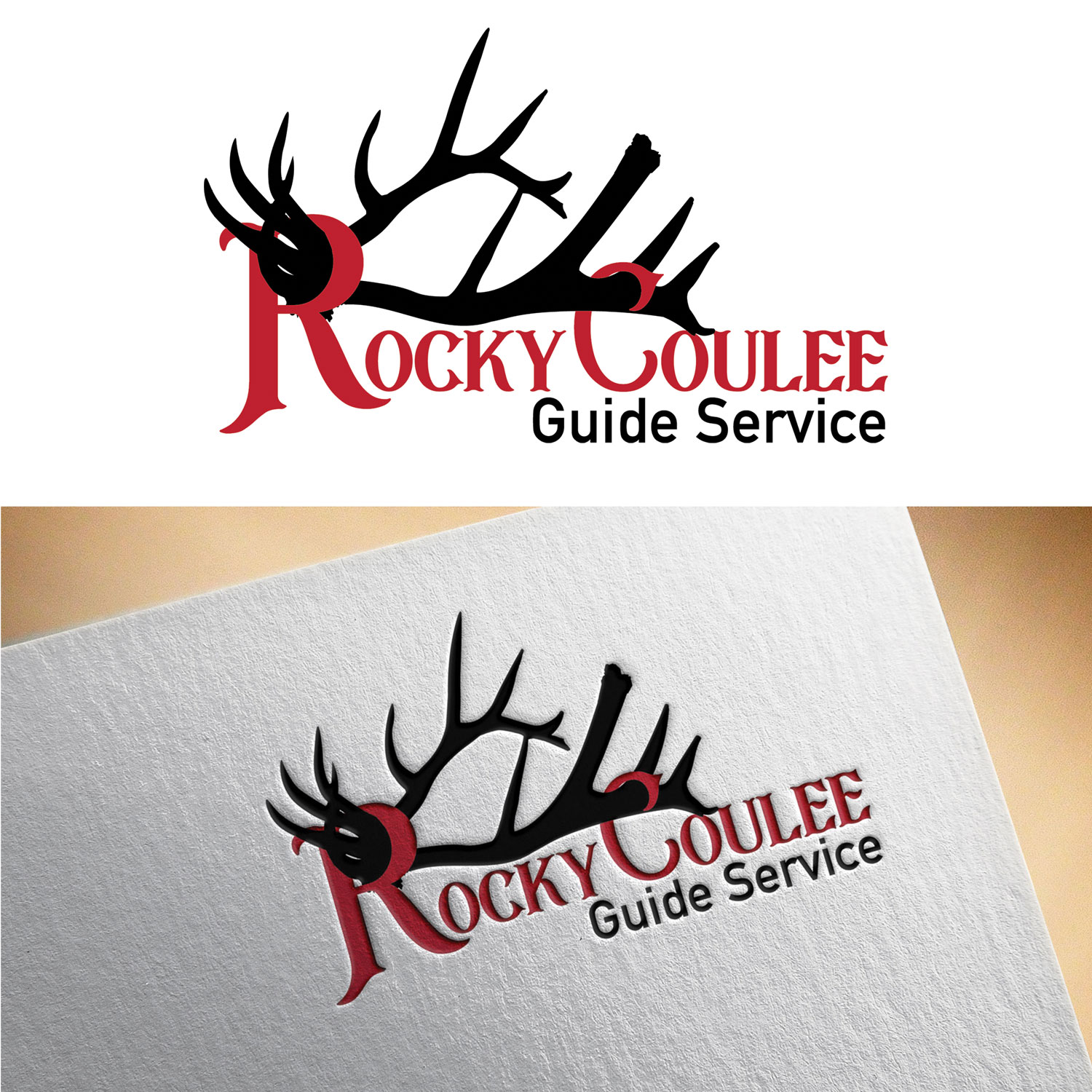 Logo Design by NatachaHoskins 2 for Rocky Coulee Guide Service | Design #19841233