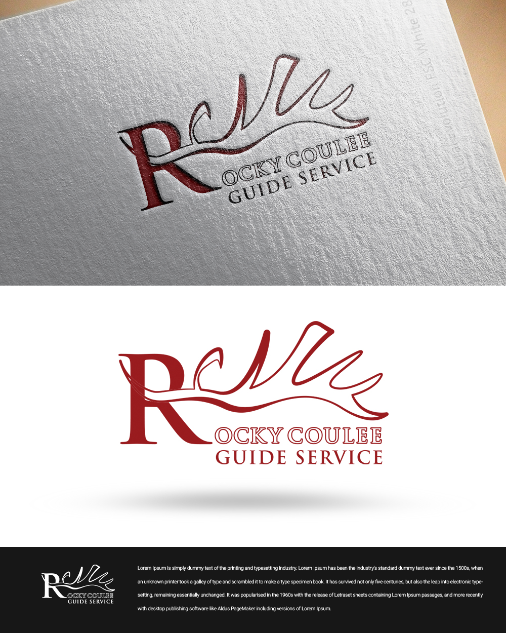 Diseño de Logo por zingodesigns258 para Rocky Coulee Guide Service | Diseño #19846824