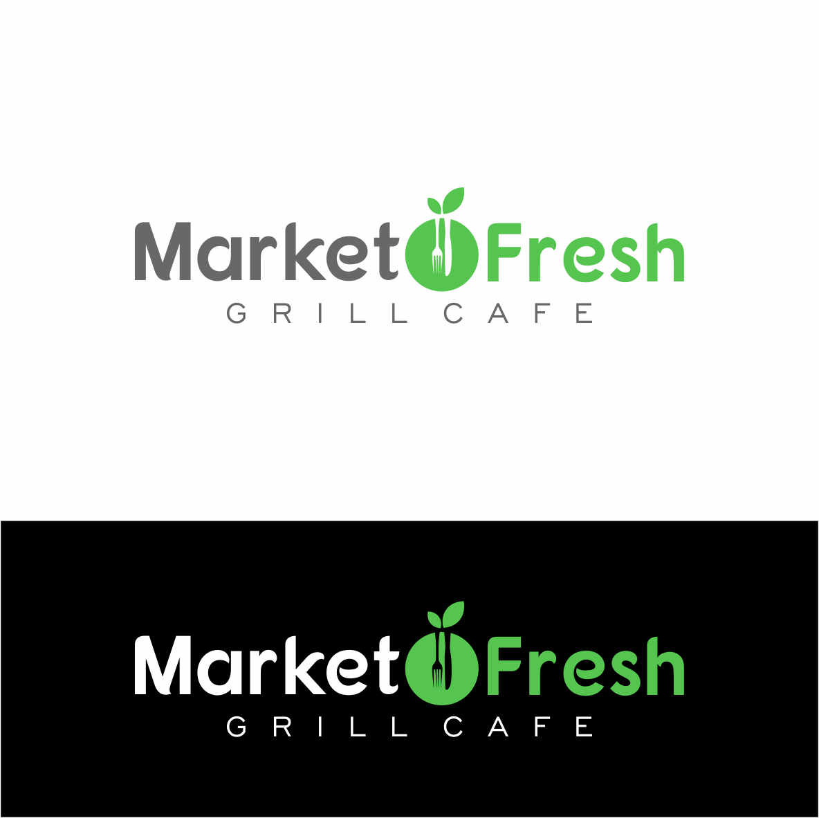 Logo Design by Petar 7 for Market Fresh Grill Cafe | Design #19859764