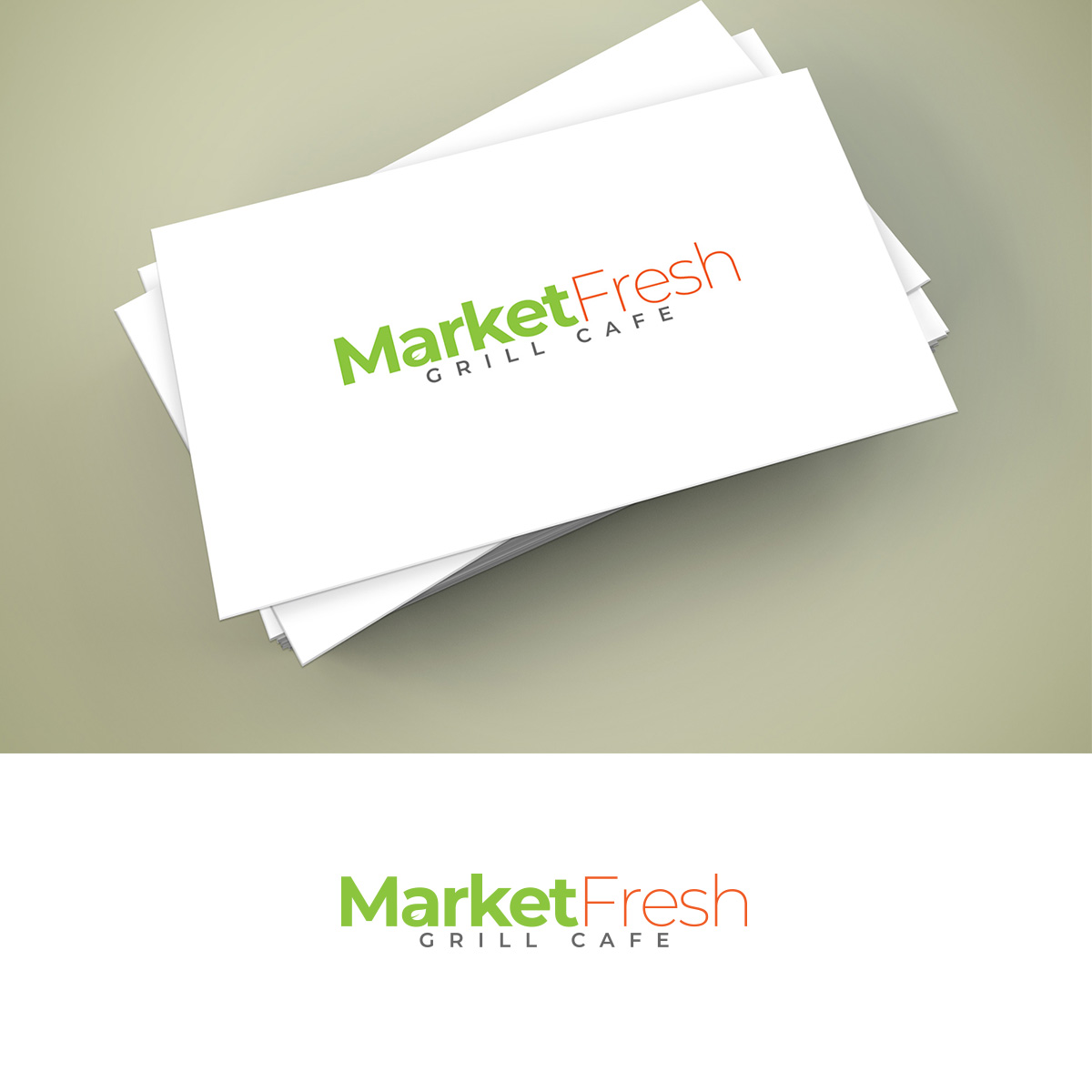 Logo Design by ClearDesign for Market Fresh Grill Cafe | Design #19857306