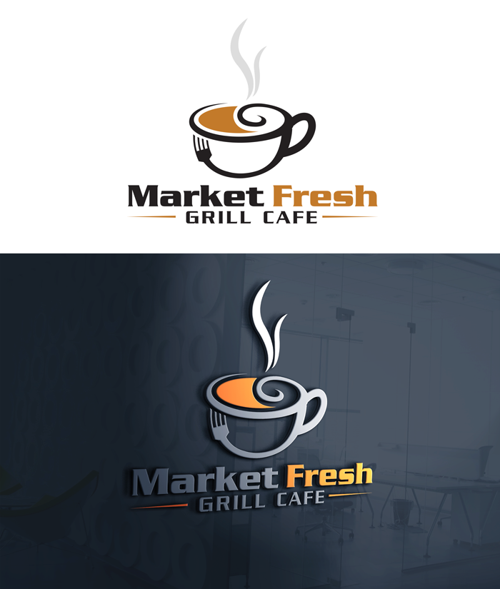 Logo-Design von victor2 für Market Fresh Grill Cafe | Design: #20042593
