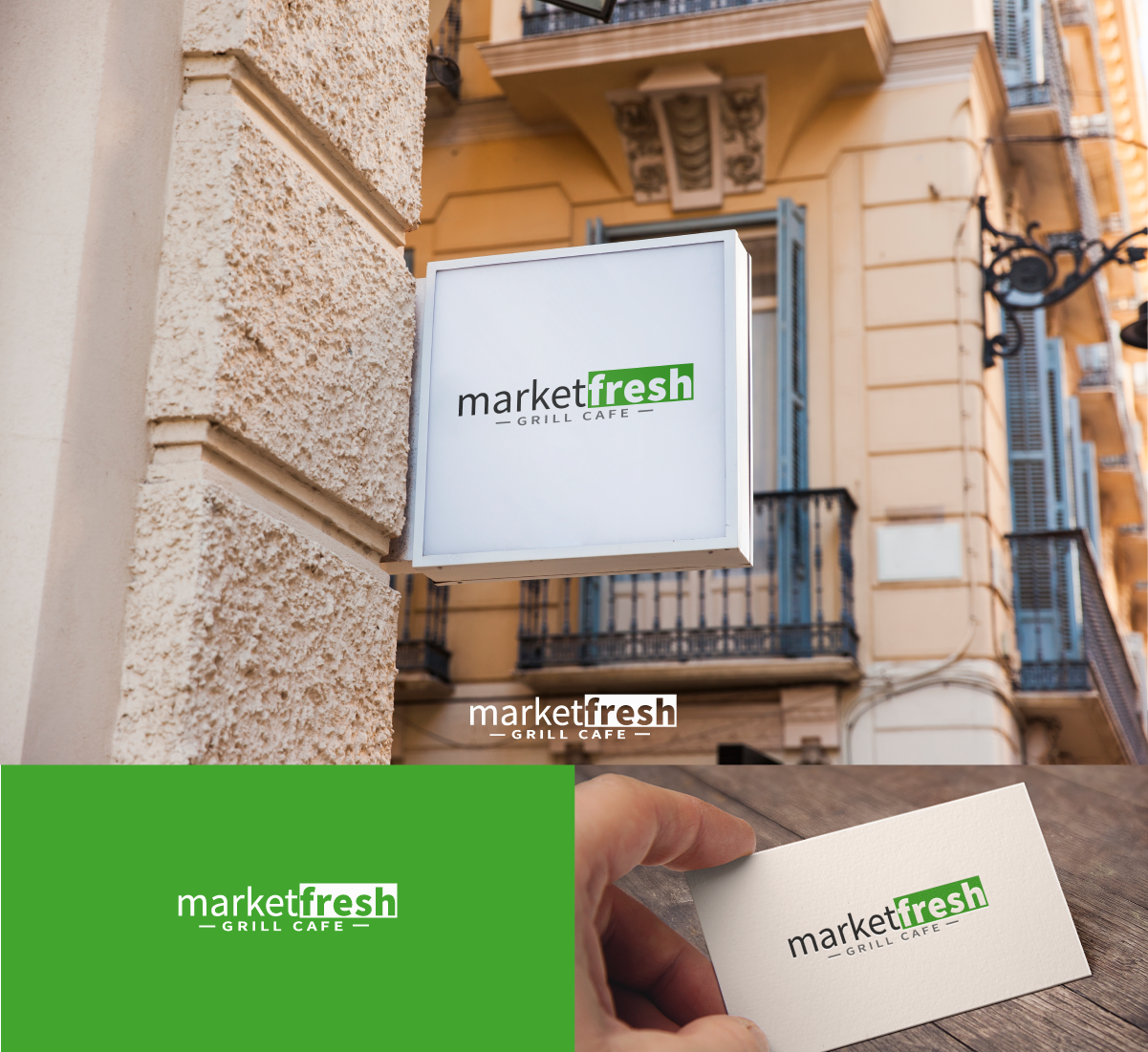 Logo Design by Top1Design for Market Fresh Grill Cafe | Design #20051744