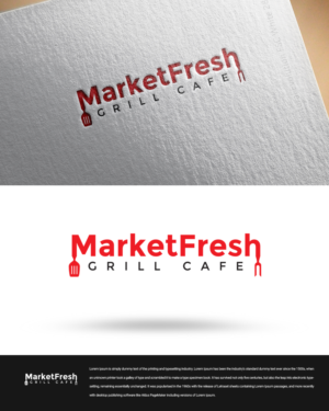 Logo Design by zingodesigns258 for Market Fresh Grill Cafe | Design: #19858151