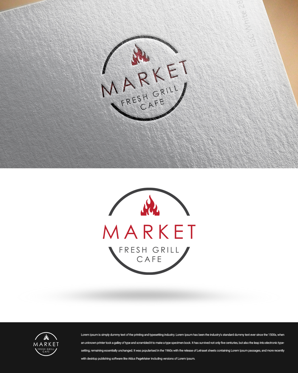 Logo Design by zingodesigns258 for Market Fresh Grill Cafe | Design #19858152