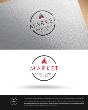 Logo Design by zingodesigns258 for Market Fresh Grill Cafe | Design: #19858152