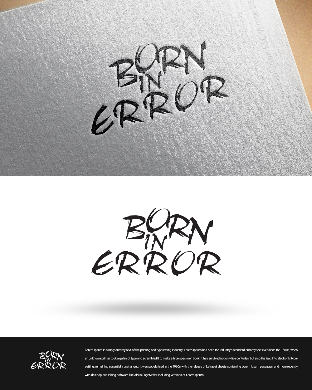 Logo Design by zingodesigns258 for Born In Error | Design #19842094