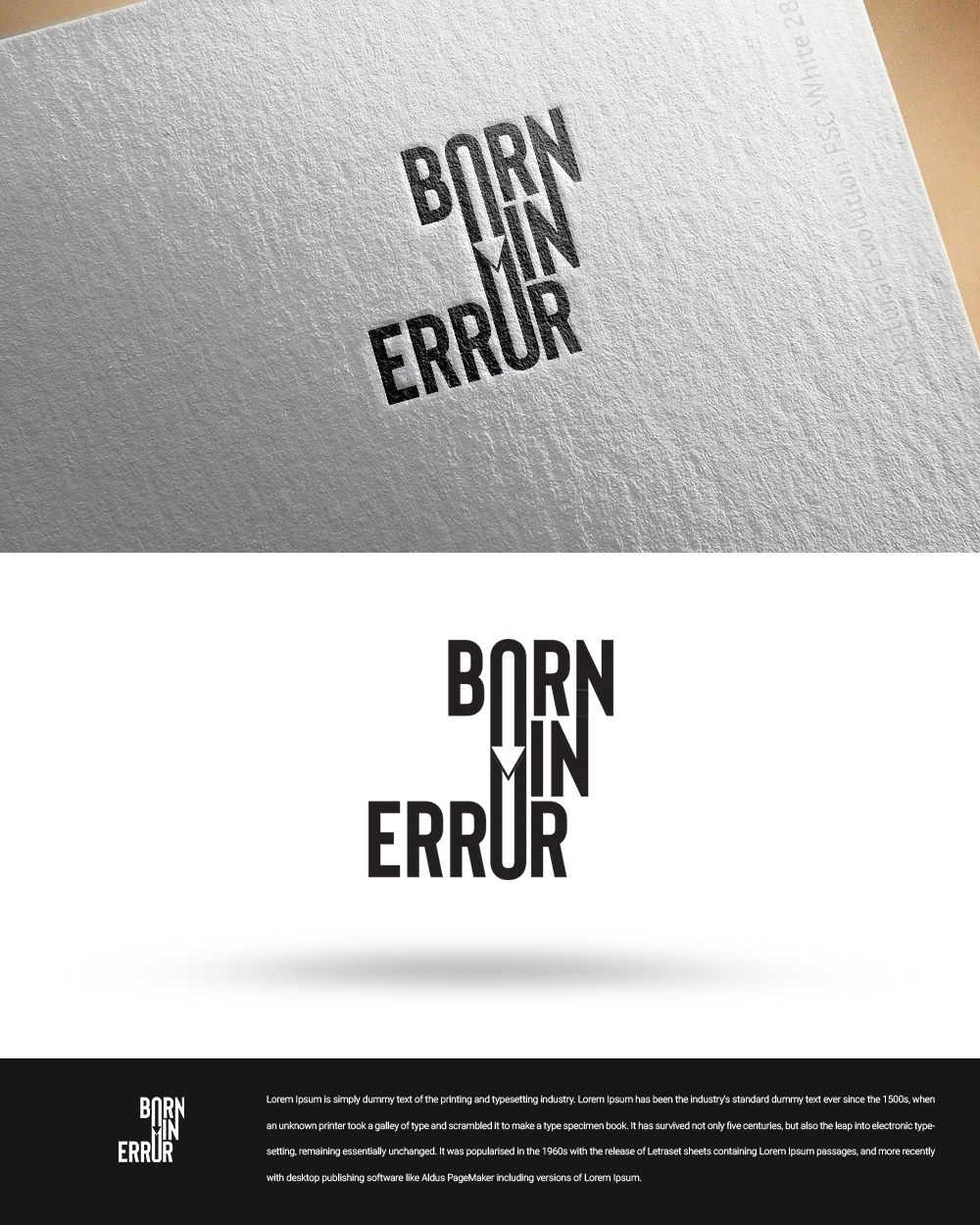 Logo Design by zingodesigns258 for Born In Error | Design #19842096