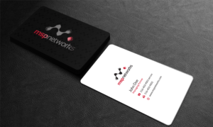 Cool modern, tech Business card design | Business Card Design by Riz'