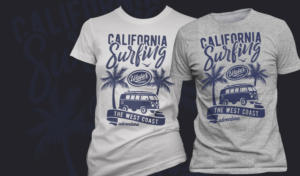 surf t-shirt design | Design de T-shirt par Ena