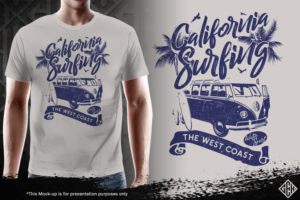surf t-shirt design | Diseño de Camiseta por gekgrfx