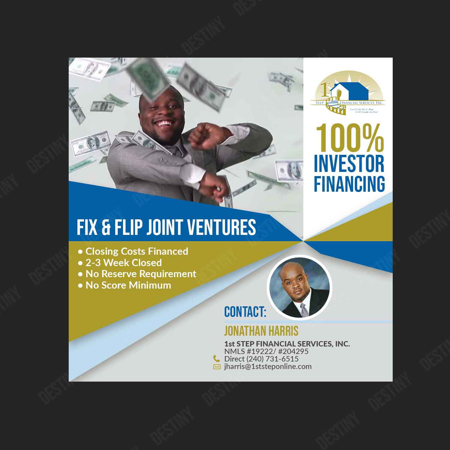 Graphic Design by DA. for 1st Step Financial Services, Inc. | Design #19840571