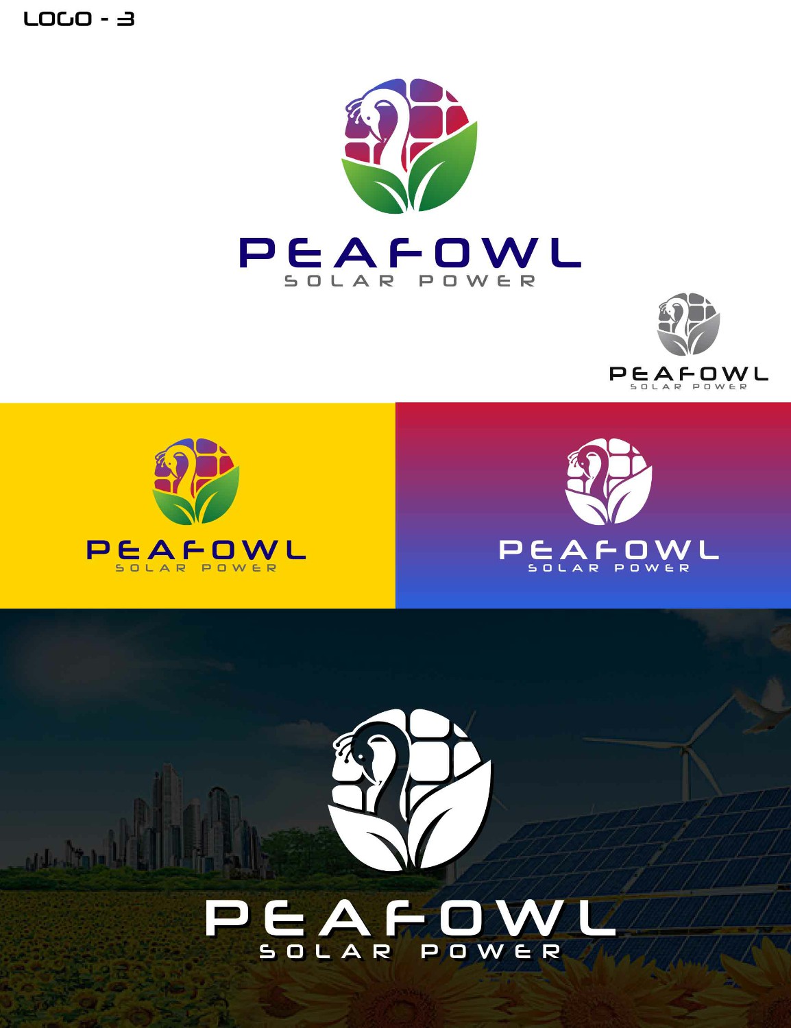 Logo Design by Suvendu.S for Peafowl Solar Power AB | Design #19844193
