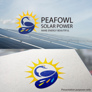 Peafowl Solar Power (no text preferred) | Diseño de Logo por JanuXart