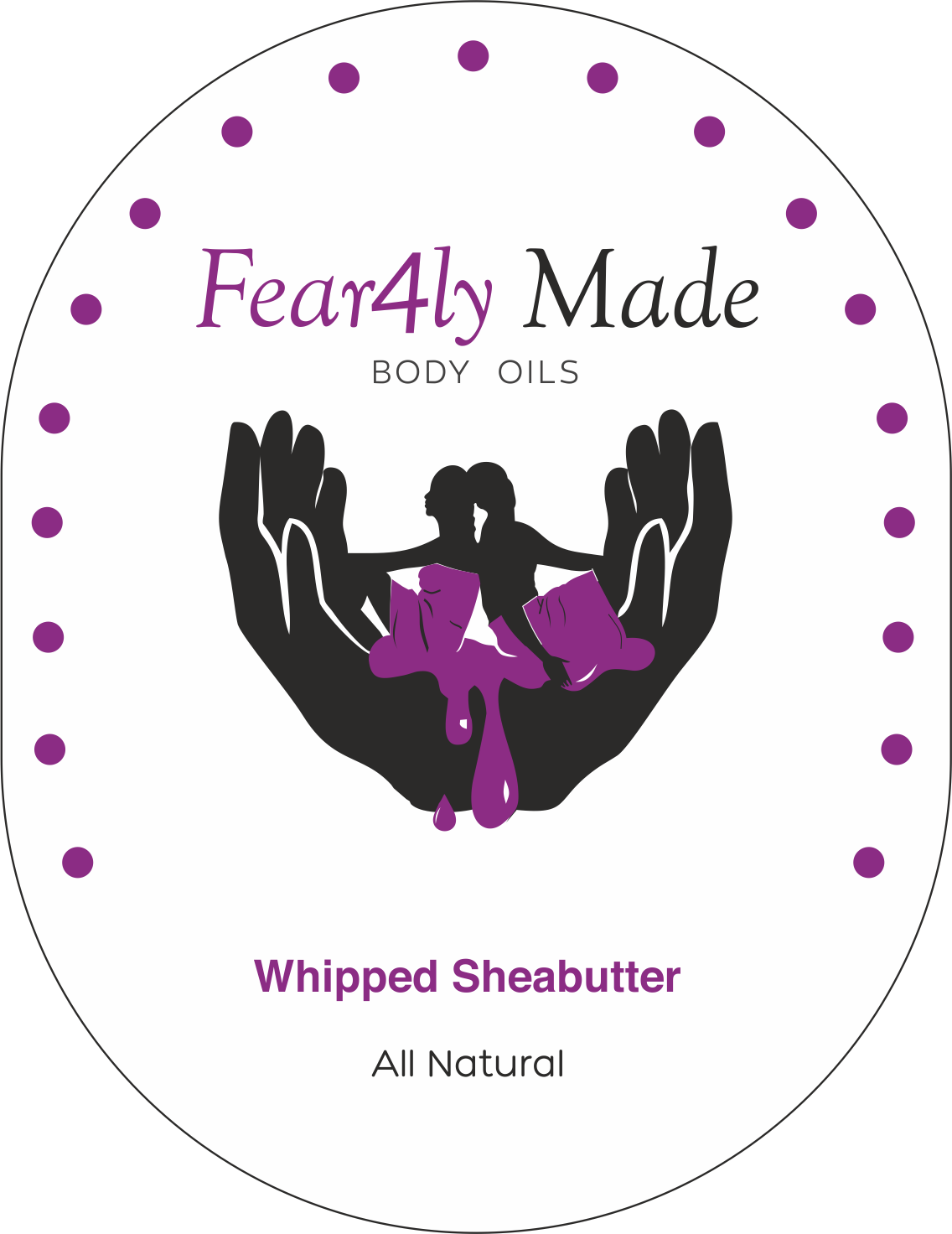 Label Design by Pint & Promotional Projects for Fear4lyMade Body Oils | Design #20466509