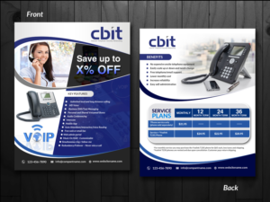 Business Telephone Service Brochure | Diseño de Brochure por innovative earth