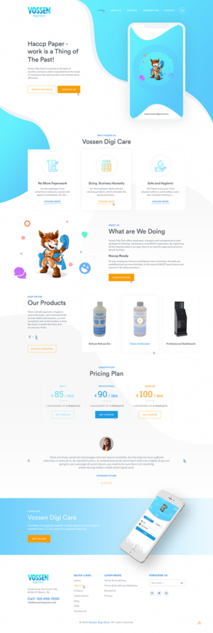 New homepage for a digital cleaning company | Web-Design von Ved Web Services