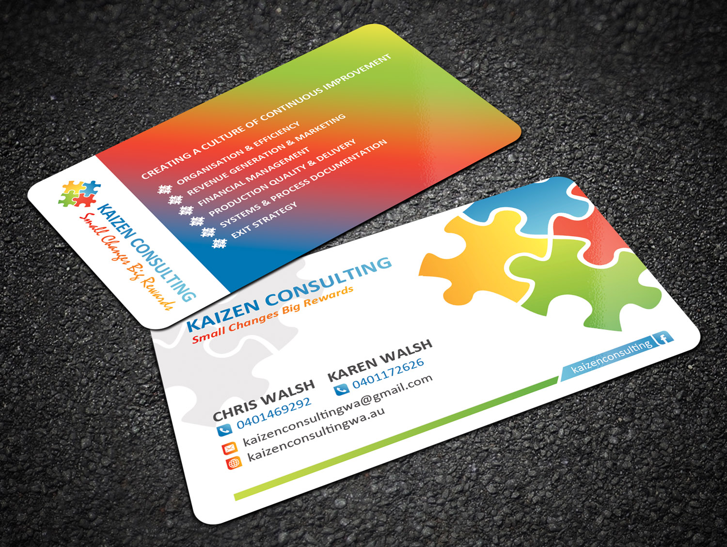 Business Card Design by Sandaruwan for Kaizen Consulting | Design #19844365