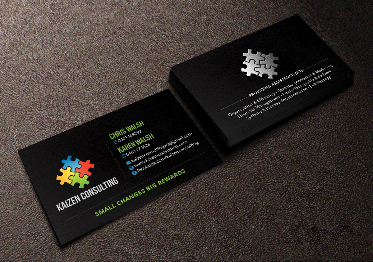 Business Card Design by Creations Box 2015 for Kaizen Consulting | Design #19846303