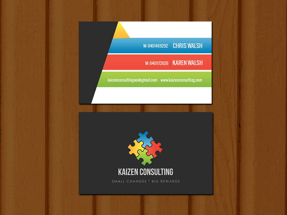 Diseño de Tarjeta de Presentación por Creations Box 2015 para Kaizen Consulting | Diseño #19846307