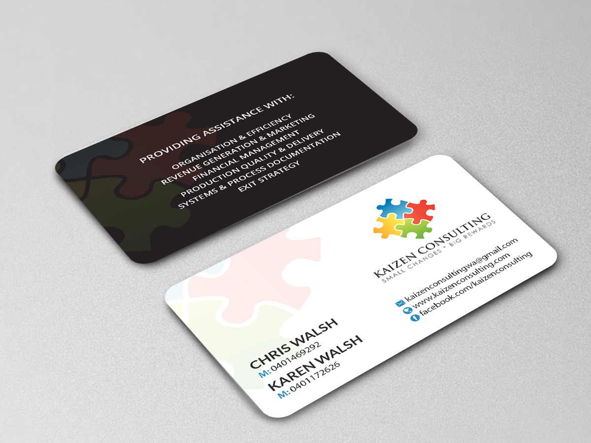 Business Card Design by Creations Box 2015 for Kaizen Consulting | Design #19846308