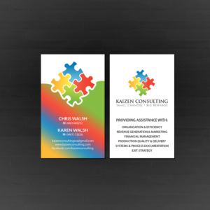 Diseño de Tarjeta de Presentación por Creations Box 2015 para Kaizen Consulting | Diseño: #19846310