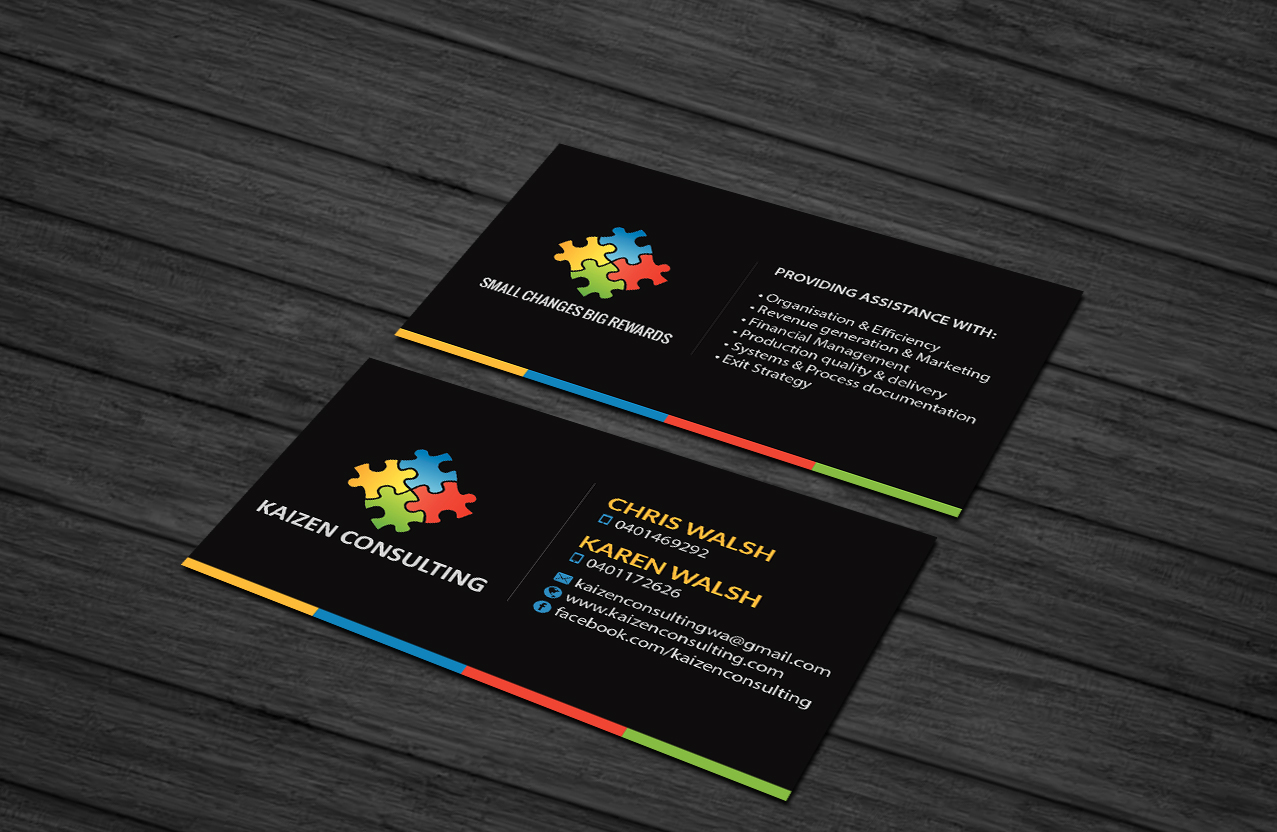 Design de Carte de Visite par Creations Box 2015 pour Kaizen Consulting | Design #19846314