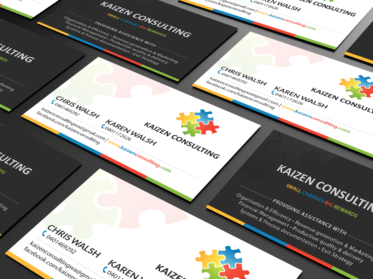 Business Card Design by Creations Box 2015 for Kaizen Consulting | Design #19846411