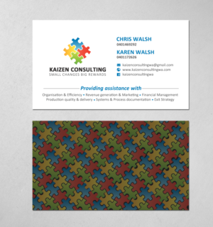 Design de Carte de Visite par chandrayaan.creative pour Kaizen Consulting | Design : #19847114