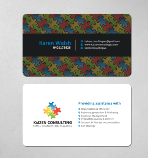 Business Card Design by chandrayaan.creative for Kaizen Consulting | Design: #19847120
