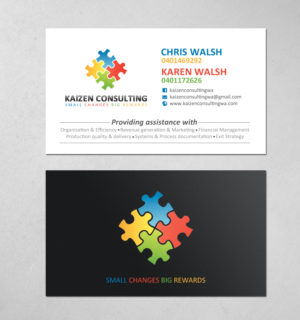 Business Card Design by chandrayaan.creative for Kaizen Consulting | Design: #19849795