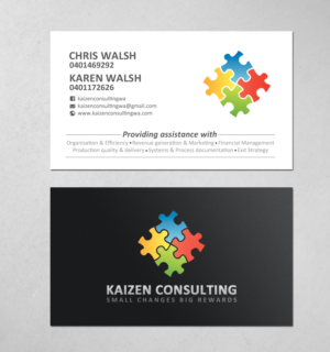 Business Card Design by chandrayaan.creative for Kaizen Consulting | Design: #19849796