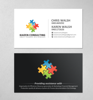 Business Card Design by chandrayaan.creative for Kaizen Consulting | Design: #19849797