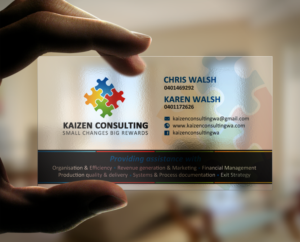 Business Card Design by chandrayaan.creative for Kaizen Consulting | Design: #19849820