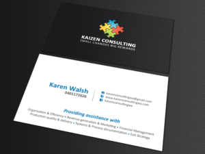 Business Card Design by chandrayaan.creative for Kaizen Consulting | Design: #19849821