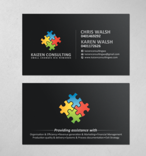 Business Card Design by chandrayaan.creative for Kaizen Consulting | Design: #19849823