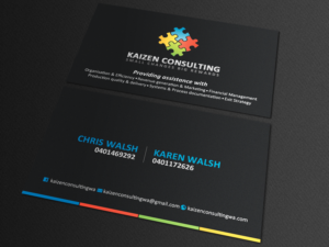 Business Card Design by chandrayaan.creative for Kaizen Consulting | Design: #19849825