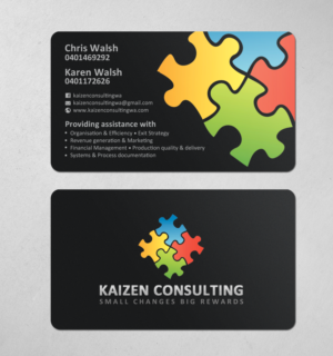 Diseño de Tarjeta de Presentación por chandrayaan.creative para Kaizen Consulting | Diseño: #19850283