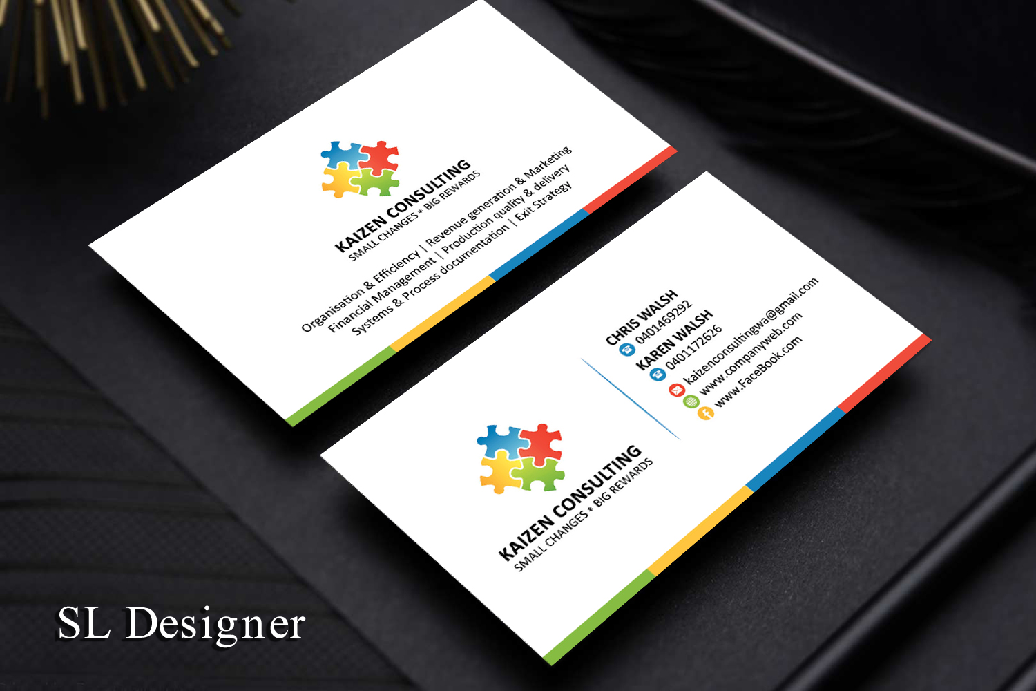 Diseño de Tarjeta de Presentación por SL Designer para Kaizen Consulting | Diseño #19842774