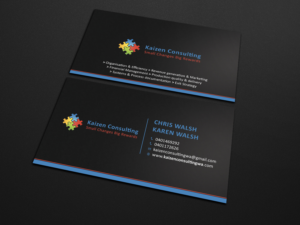 Diseño de Tarjeta de Presentación por Tripti Ranjan Gain para Kaizen Consulting | Diseño: #19843785