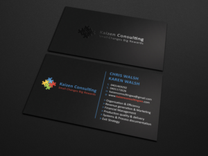 Diseño de Tarjeta de Presentación por Tripti Ranjan Gain para Kaizen Consulting | Diseño: #19843796