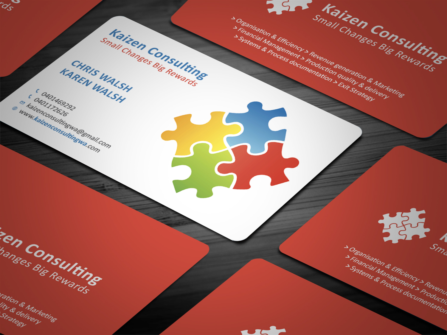 Design de Carte de Visite par Tripti Ranjan Gain pour Kaizen Consulting | Design #19843797