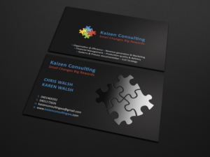 Diseño de Tarjeta de Presentación por Tripti Ranjan Gain para Kaizen Consulting | Diseño: #19843803