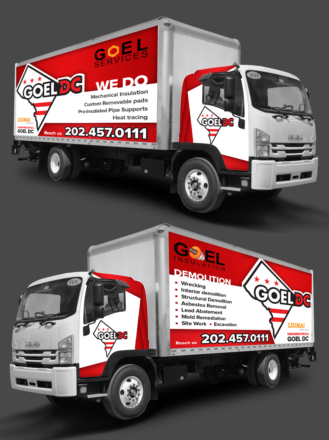 Design de Covering de Véhicule par SAI DESIGNS pour Goel Services, Inc | Design #20083729