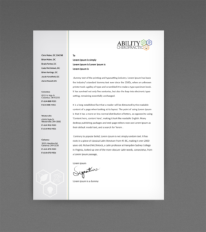 Stationery Design by kousik for Ability Chiropractic | Design: #19842326