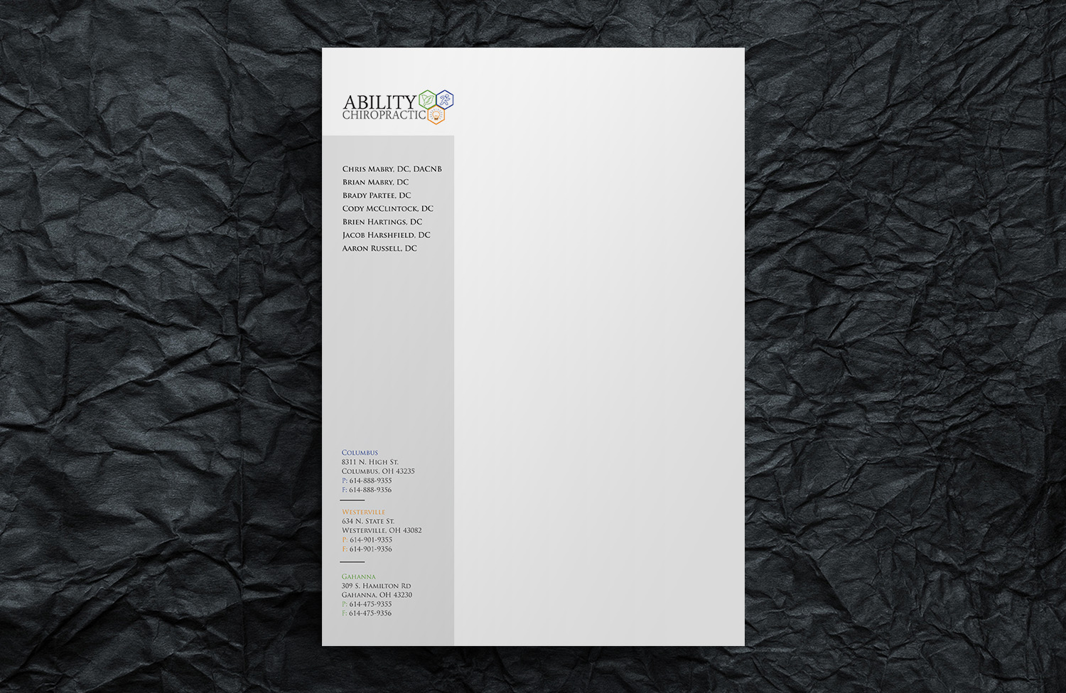 Diseño de Papelería por Xpert para Ability Chiropractic | Diseño #19842187