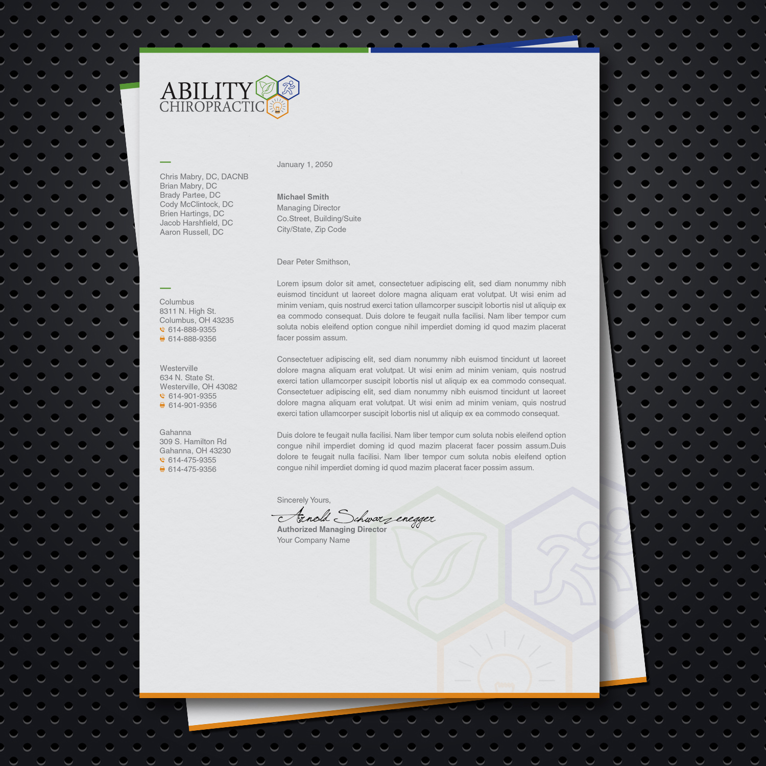 Stationery Design by OxonoArt for Ability Chiropractic | Design #19843237