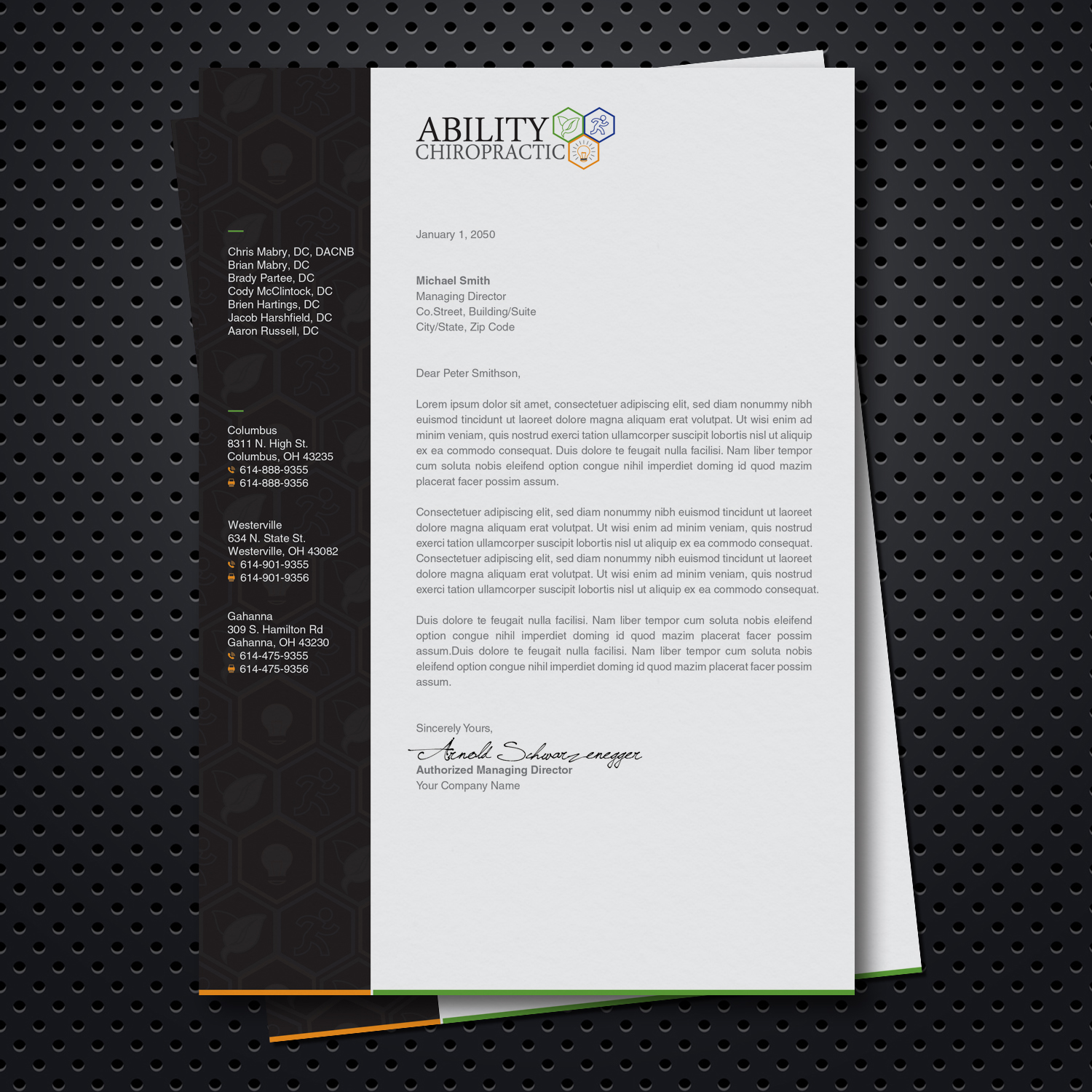 Stationery Design by OxonoArt for Ability Chiropractic | Design #19843297