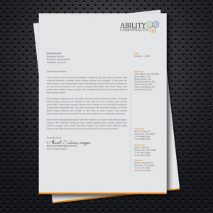 Stationery Design by OxonoArt for Ability Chiropractic | Design: #19850547