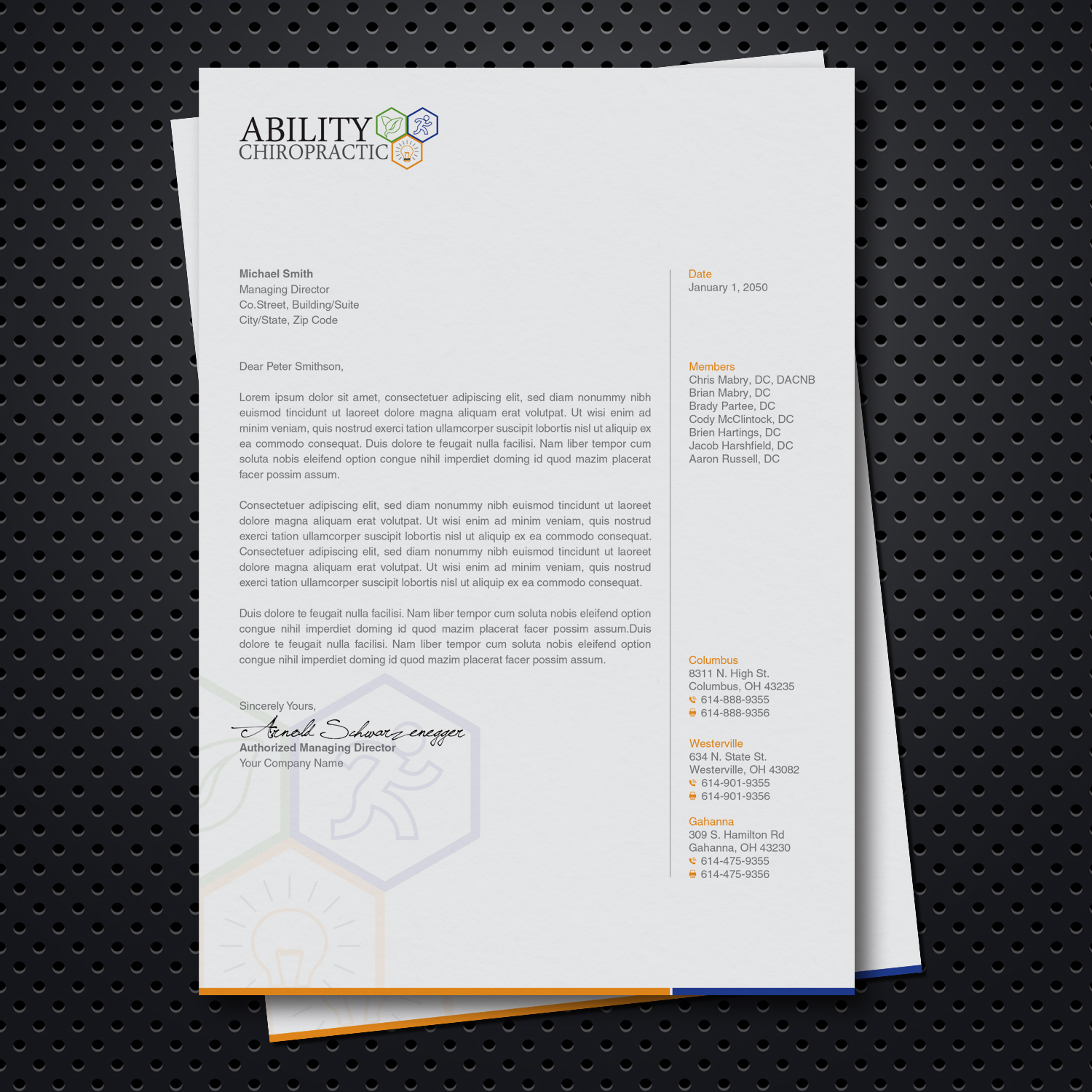 Stationery Design by OxonoArt for Ability Chiropractic | Design #19850570