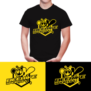 Beehive Sport & Social Club TShirt | T-shirt Design by Maxo-Biz